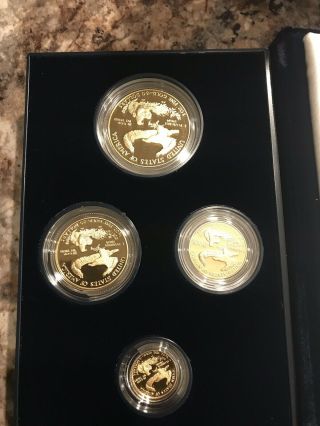 4 COIN SET - 1989 AMERICAN GOLD EAGLE PROOF COIN - & Papers 3