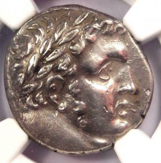 Phoenicia Tyre Ar Shekel Coin 51 Ad Yr.  177 Melkart Eagle Bible - Ngc Choice Xf