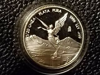 1999 Mexico Silver 4 - Coin Libertad Proof Set - KEY DATE - 600 Minted - VERY RARE 2