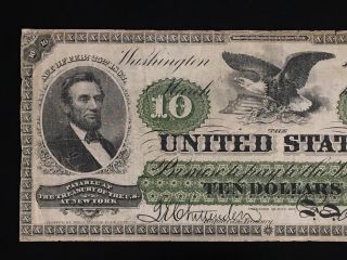 1862 $10 United States Treasury Note - RARE, 2