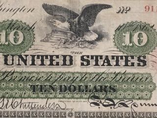 1862 $10 United States Treasury Note - RARE, 4