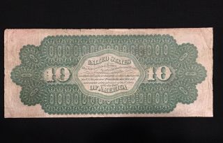 1862 $10 United States Treasury Note - RARE, 5