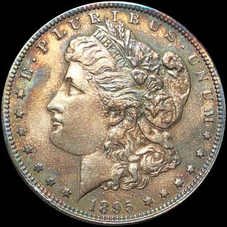 1895 - O Morgan Silver Dollar About Uncirculated Orleans High End Collectible