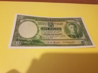 Southern Rhodesia 1 Pound Xf