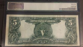 1899 $5 Silver Certificate Large Size US Currency Rare Paper Money Choice VF 2