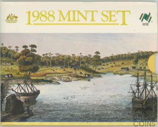 1988 Australia 8 - Coin Set In Perth Government Packaging