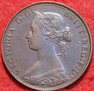 1862 Great Britain 1/2 Penny Foreign Coin