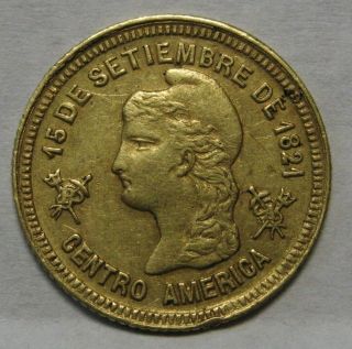 1895 Honduras Gold Peso Grading Xf Only 43 Coins Minted Very Rare & Seldom Seen