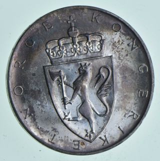 Silver - World Coin - 1964 Norway 10 Kroner - World Silver Coin 19.  9 Grams 101