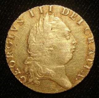 Great Britain: George Iii Gold Guinea 1791.  Au.