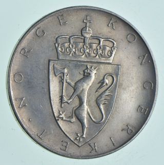Silver - World Coin - 1964 Norway 10 Kroner - World Silver Coin 20 Grams 075
