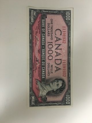 1000 Dollar Bill 1954