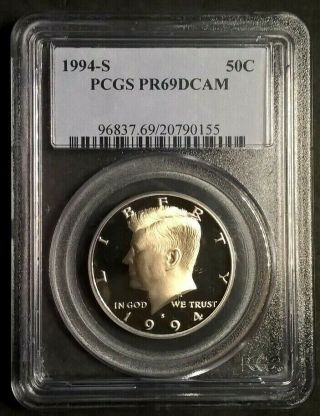 1994 - S Kennedy Half Dollar Pcgs Pr69dcam