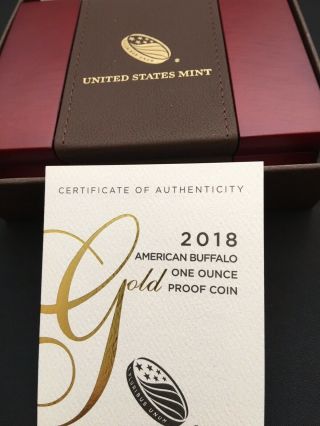 2018 - W American Gold Buffalo Proof (1 oz) $50 3