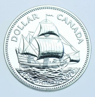 Canada Elizabeth Ii Dollar,  1979 Silver Coin Bu