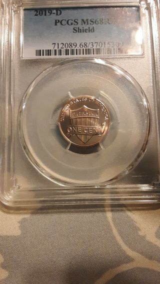 2019 D Lincoln Shield Cent 1c Pcgs Ms68rd