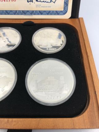 1976 Canadian Montreal Olympics SILVER Proof Coin Set Series I Sterling Silver 3