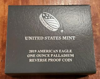 American Eagle 2019 One Ounce Palladium Rev Prf Coin (19EK) - COIN IN HAND 8