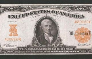 Rare 1907 $10 Gold Note