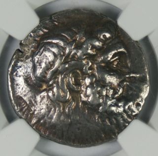 Ancient Greek Seleucid BC 312 Seleucus I,  Elephants Tetradrachm NGC VF 2