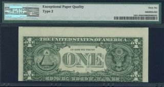 Incredible ERROR 1995 $1 Inverted Type 2 PMG 65 Gem Uncirculated EPQ / Cleveland 2