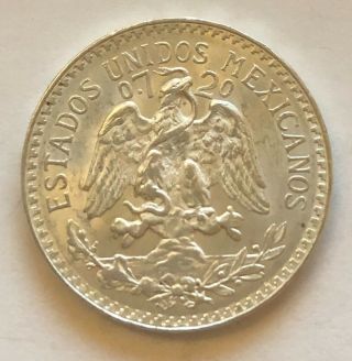 1943 50 Centavos Mexico Silver Coin 2