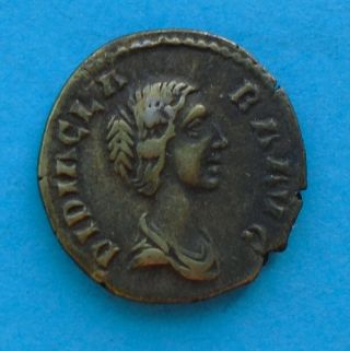 Roman Silver Coin Didia Clara Ar Denarius Very Rare