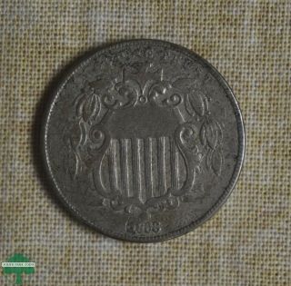 1868 Shield Nickel - Fine Details