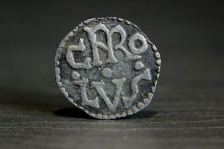 Medieval Carolingians,  Charlemagne 768 - 814 Ad Silver Coin