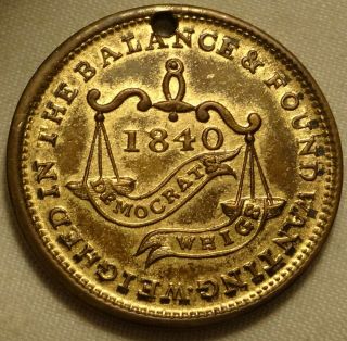 1844 HENRY CLAY PRESIDENTIAL CAMPAIGN MEDAL POLITICAL TOKEN DeWITT HC 1844 - 36 3