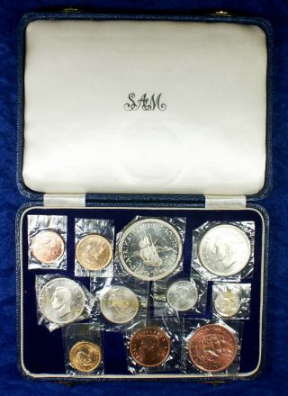1952 South Africa 11 Coin Set - Includes 1 & 2 Gold Rand Coins