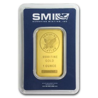 1 Oz Gold Bar - Sunshine Design (in Tep Packaging) - Sku 72471