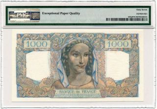 France - 1000 Francs 1945 P130a Venus PMG Gem UNC 67 EPQ 2