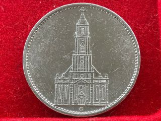 5 Reichsmark Deutschen Nazi Silber 1935 G Potzdam Church Without Date Silber