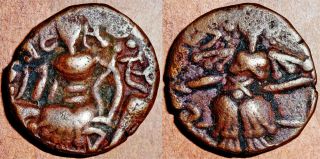 INDIA ANCIENT - KIDARITIES OF KASHMIR - TORAMANA II (530 - 570 AD) STATER KKD122 3