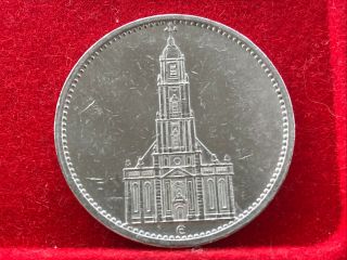 5 Reichsmark Deutschen Nazi Silber 1935 E Potzdam Church Without Date Silber