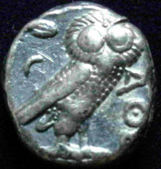 Attica,  Athens.  Athena/owl Silver Tetradrachm,  C.  393 - 300 B.  C.