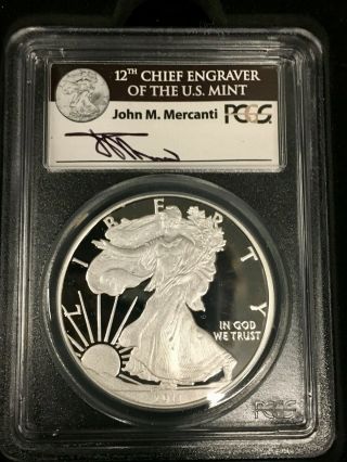 2011 Silver Eagle 25th Anniversary 5 - Coin Set - J.  Mercanti PCGS 70 1st Strike 4