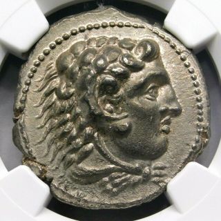 Ngc Ch Au 5/5 - 3/5.  Alexander The Great,  Lifetime Issue Tetradrachm.  Silver Coin.