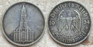Third Reich 5 Reichsmark 1934 D