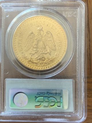 1921 50 Peso Mexico Gold PCGS MS64 / Best Date & Great Color & Luster 2