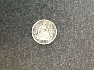 1872 Silver Seated Liberty Half Dime