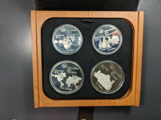 1976 Canadian Montreal Olympics Silver Proof Coin Set.  Series I