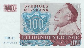 Sweden 100 Kronor 1981 - Sveriges Riksbank