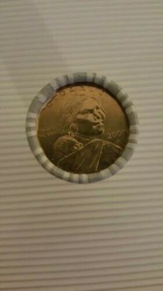 2000 - D Sacagawea Native American  $1 Dollar 25 Coin Roll