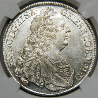 Hungary Francis From Lotharingia Thaler 1758 Kb Unc R (ngc Ms 60)