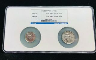 2006 Ngc Ms69 Er Early Releases.  9995 Platinum Eagle $25 $50 P$25 1/4oz P$50 1/2