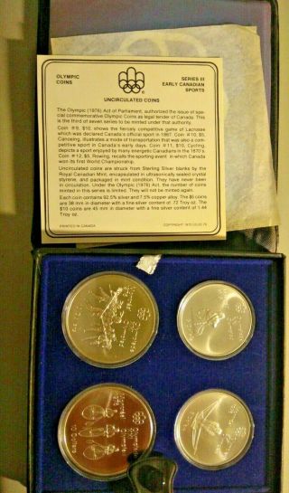 1976 - Canada - Montreal - Olympic - Games - 4) Coin Set Series Iii