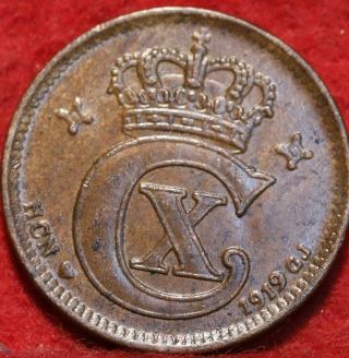 1919 Denmark 2 Ore Foreign Coin
