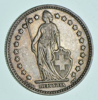 Silver - World Coin - 1940 Switzerland 2 Francs - World Silver Coin 9.  8g 876